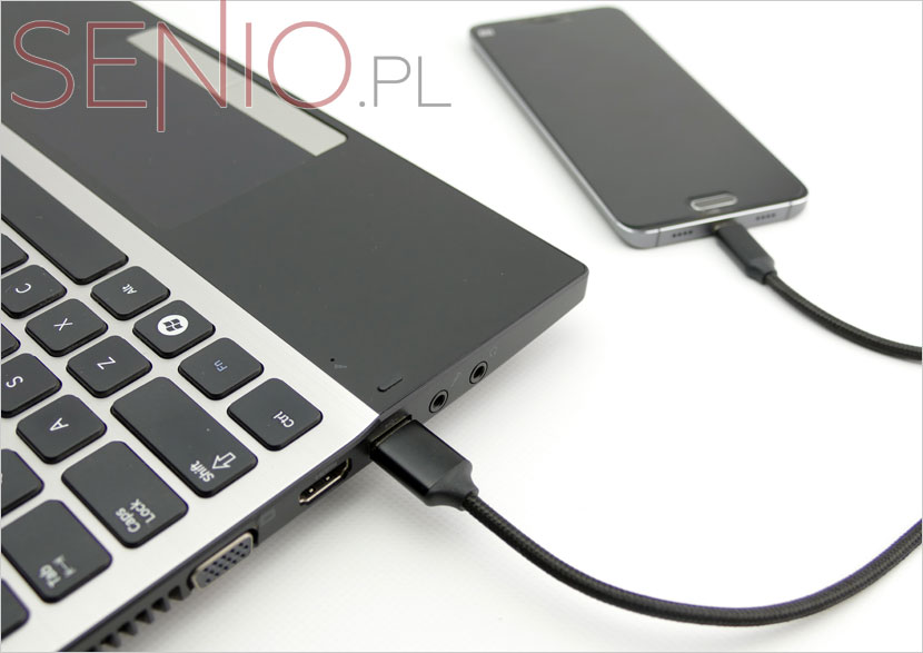 Kabel PREMIUM: wtyk USB 2.0 - wtyk micro USB-C - wysoka jakość
